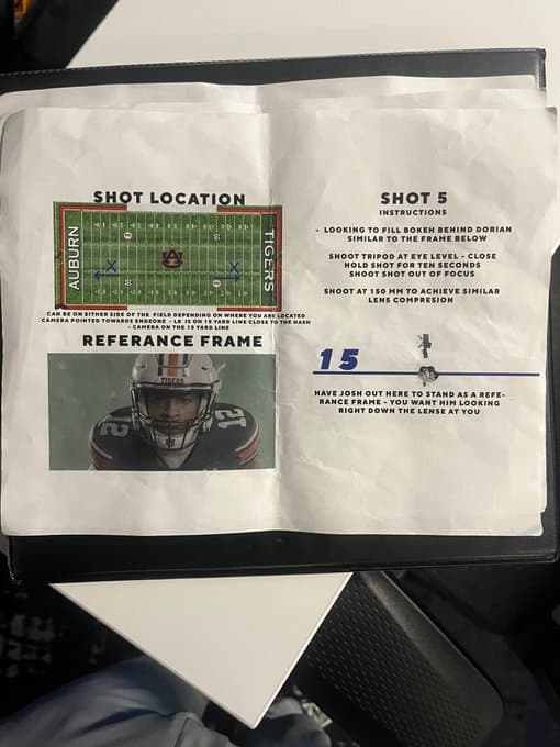 A Little Auburn in Us All green screen plate