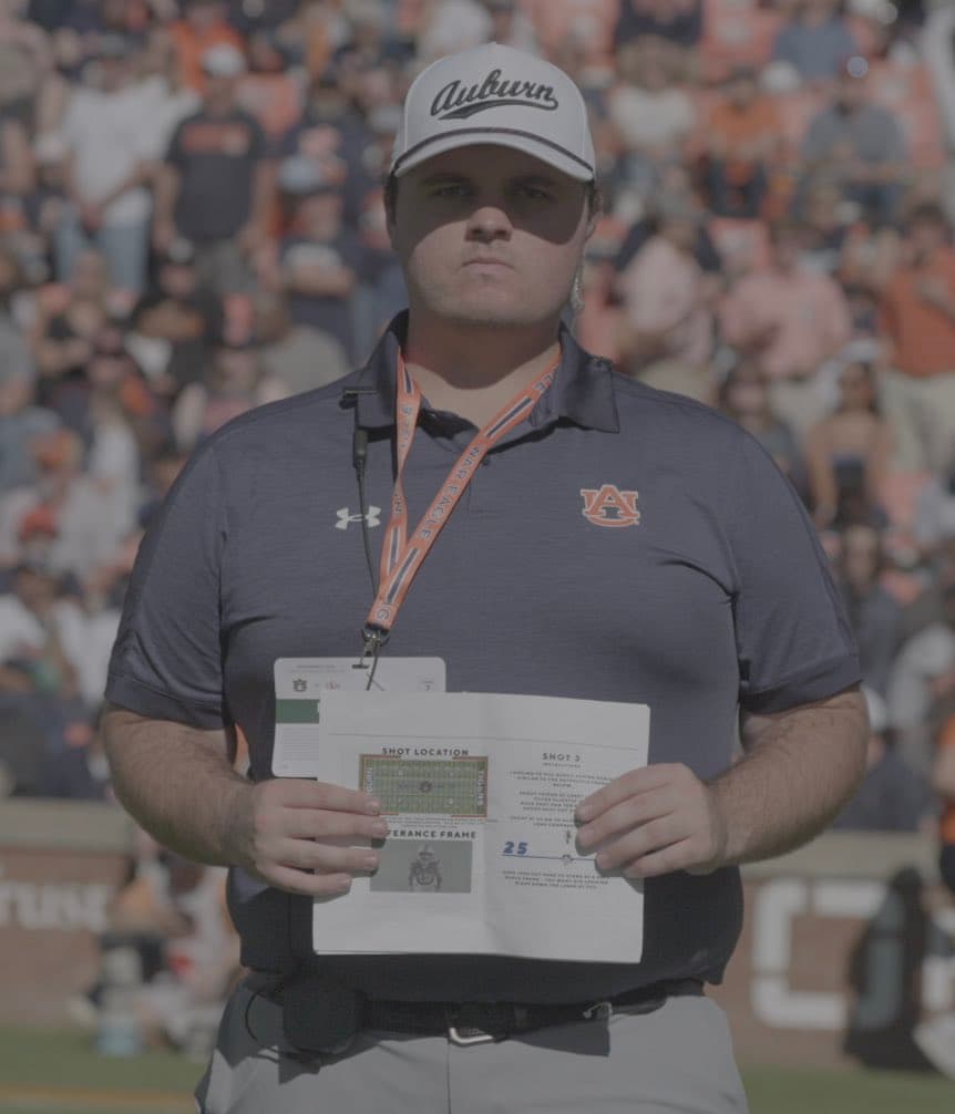 A Little Auburn in Us All green screen plate