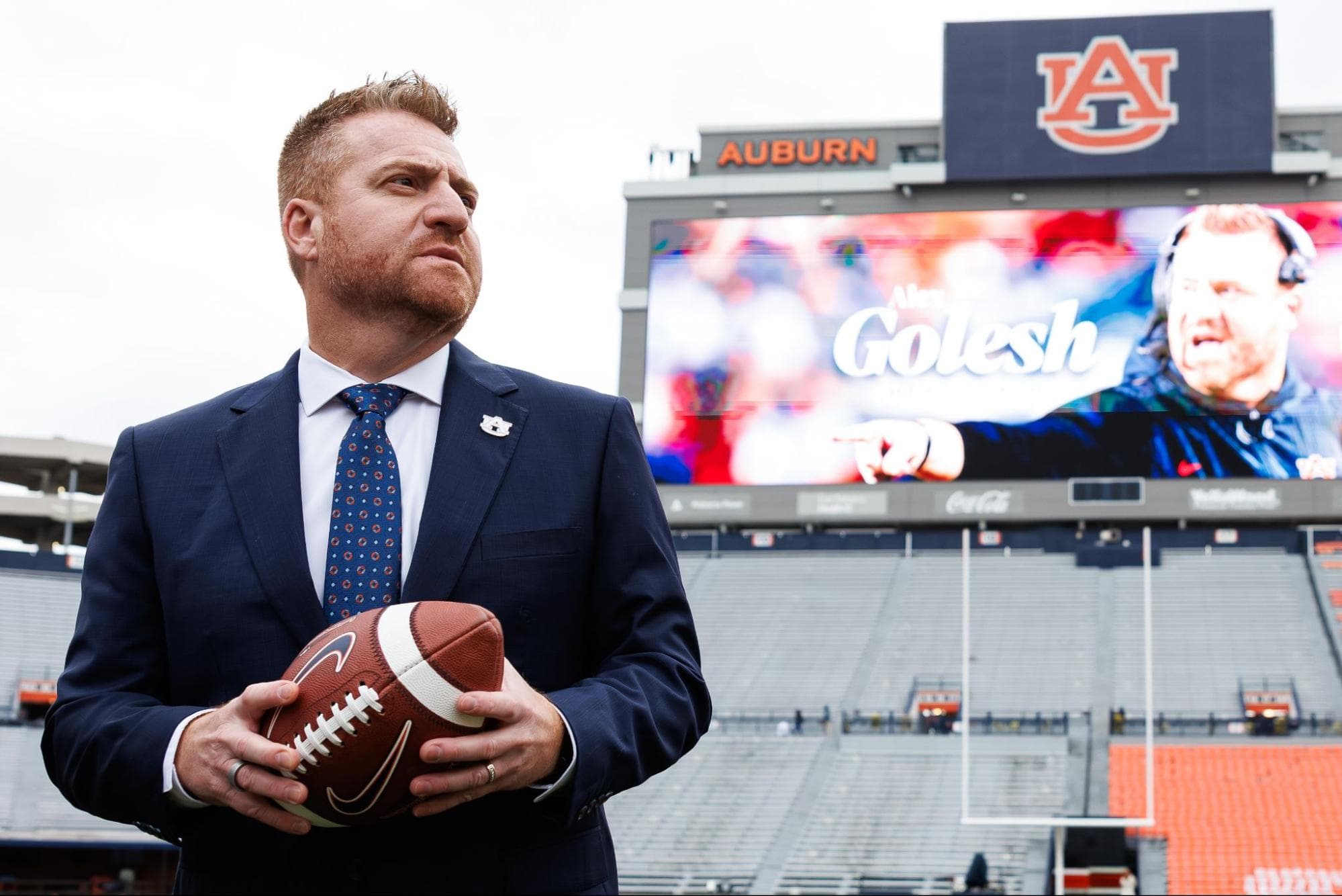 Alex Golesh head coaching hire production still